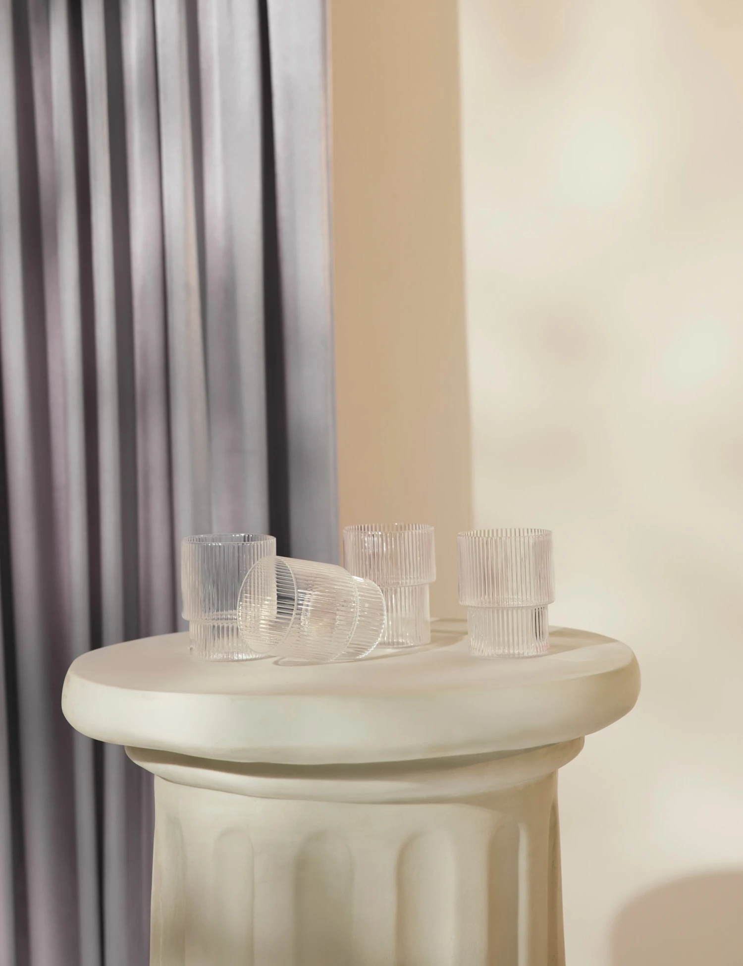 Ripple Glasses (Set Of 4) By Ferm Living 5 Ripple Glasses (Set Of 4) By Ferm Living - Image 3