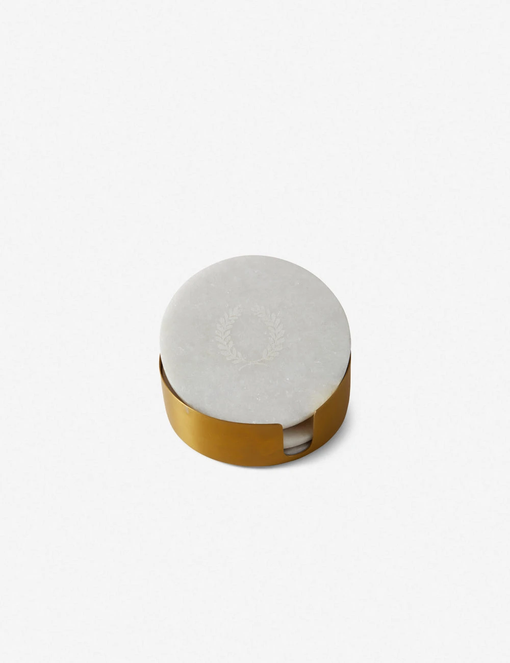 Marble Laurel Coasters (Set Of 4) By Farmhouse Pottery 3 Marble Laurel Coasters (Set Of 4) By Farmhouse Pottery