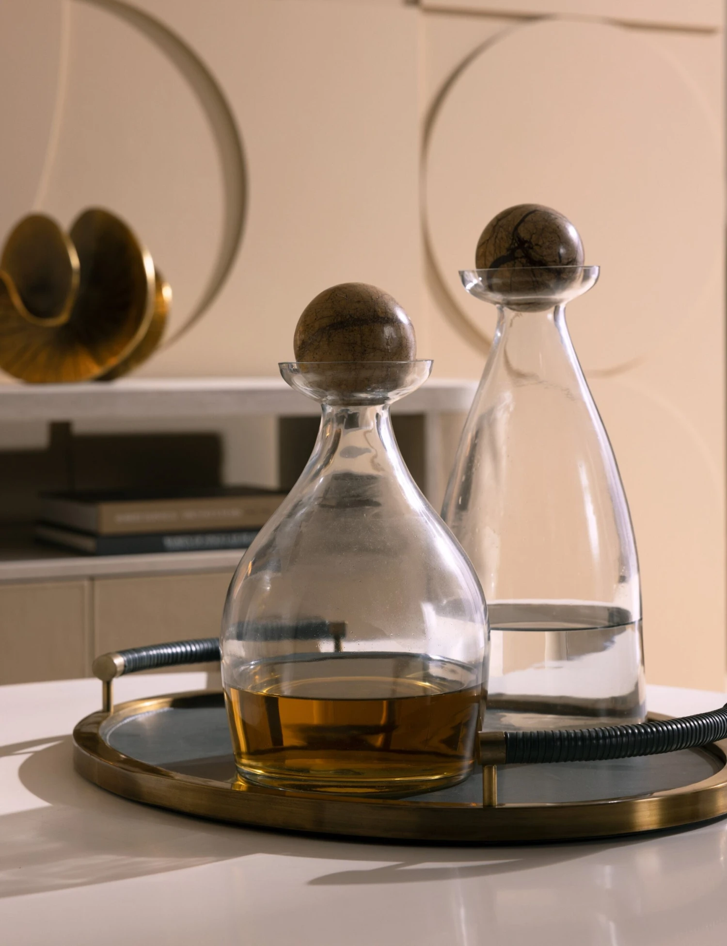 Thayer Decanters (Set Of 2) By Arteriors 4 Thayer Decanters (Set Of 2) By Arteriors - Image 2