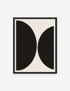 Graphic Shapes In Black & Cream 9 Print By By Soicher Marin Studios