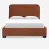Bishop Platform Bed -Default Template 5 BishopPlatformBedRustVelvet Queen L04715132044 Product