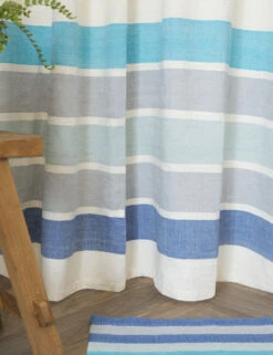 Omo Shower Curtain By Bolé Road Textiles -Default Template 5 BoleRoadTextiles OmoShowerCurtain Azure 6710 SITECROP