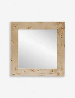 Bree Burl Wood Square Mirror