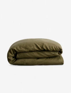European Flax Linen Duvet Cover By Cultiver -Default Template 5 CULTIVER Linen Duvet Cover Olive