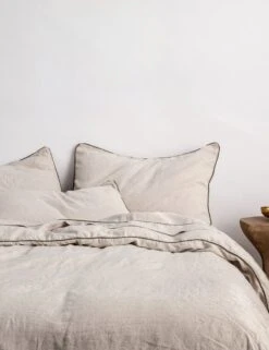 European Flax Piped Linen Duvet Cover By Cultiver -Default Template 5 CULTIVER Piped Linen Natural and Forest 6875934b 9c42 42a3 8030 26bc34e369d2
