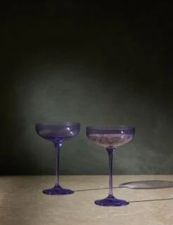 Champagne Coupes (Set Of 2) By Estelle Colored Glass -Default Template 5 ChampagneCoupesbyEstelleColoredG