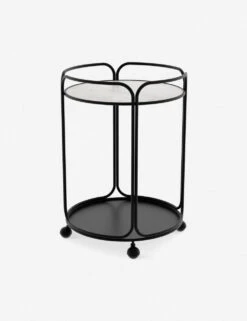 Nathalie Round Bar Cart