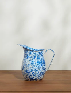 Enamelware Splatter Large Pitcher By Crow Canyon