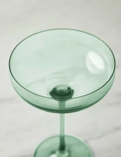 Champagne Coupes (Set Of 2) By Estelle Colored Glass -Default Template 5 EstelleColoredGlassChampagneCoupes Mint Setof2 38