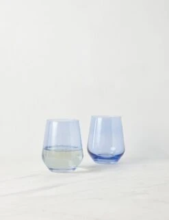 Stemless Wine Glass (Set Of 2) By Estelle Colored Glass