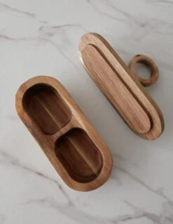 Gibson Divided Container With Lid 8 Gibson Divided Container With Lid -Lumo Living Store GibsonDividedAcaciaWoodContainerwithLid 14468