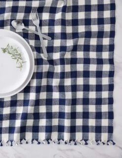 Gingham Tablecloth By Heather Taylor Home -Default Template 5 Gingham Indigo 15873
