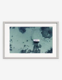 Aerial Ocean Bliss Photography Print By Ingrid Beddoes -Default Template 5 IngridAerialOceanBlissSilverFrame