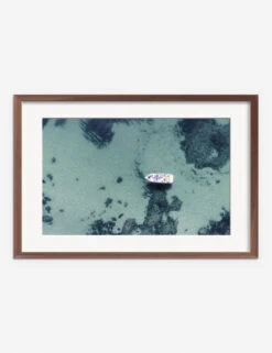 Aerial Ocean Bliss Photography Print By Ingrid Beddoes -Default Template 5 IngridAerialOceanBlissWalnutFrame