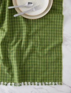 Katherine Plaid Tablecloth By Heather Taylor Home -Lumo Living Store KatherinePlaid Evergreen 15888