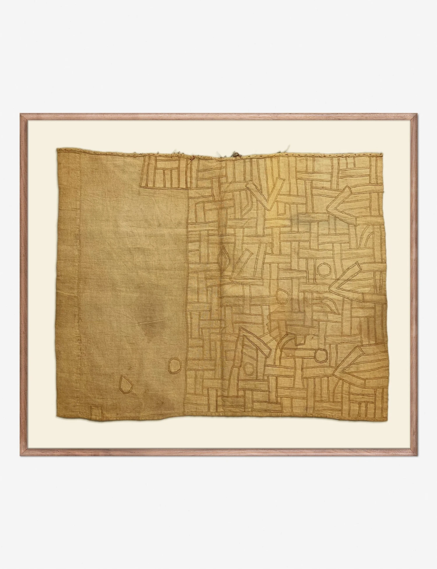 Vintage African Kuba Cloth 4 Textile Wall Art By ZBC House 3 Vintage African Kuba Cloth 4 Textile Wall Art By ZBC House