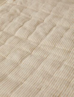 Lammin Linen Quilted Coverlet By Sarah Sherman Samuel -Lumo Living Store LamminLinenCoverlet Goldenrod Queen Full A0656731 021 Product