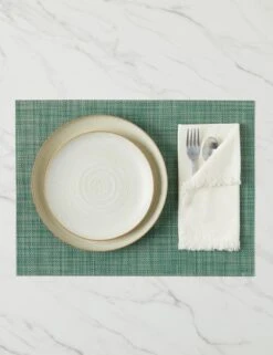 Mini Basketweave Rectangle Placemat (Set Of 4) By Chilewich -Default Template 5 MiniBasketweaveRectanglePlacemats Ivy A0656936 4776 Product