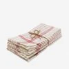 French Lattice Napkins (Set Of 4) By Heather Taylor Home 2 French Lattice Napkins (Set Of 4) By Heather Taylor Home -Lumo Living Store NAP FREN RED FRENCHLATTICE RedNapkins 4