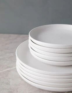 Pacifica Plate Set (18-Pieces) By Casafina (Dinner + Salad + Bread) -Default Template 5 PacificaPlates 18 PieceSet byCasafina Salt L0467278 2101