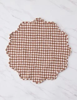 Scallop Placemats By Heather Taylor Home -Default Template 5 ScallopPlacemat Nutmeg 16021