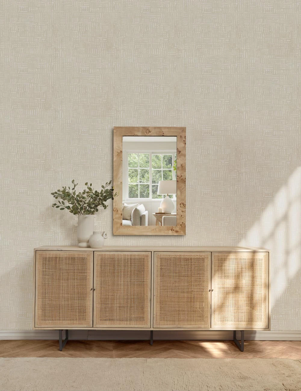 Bree Burl Wood Mirror 4 Bree Burl Wood Mirror - Image 2