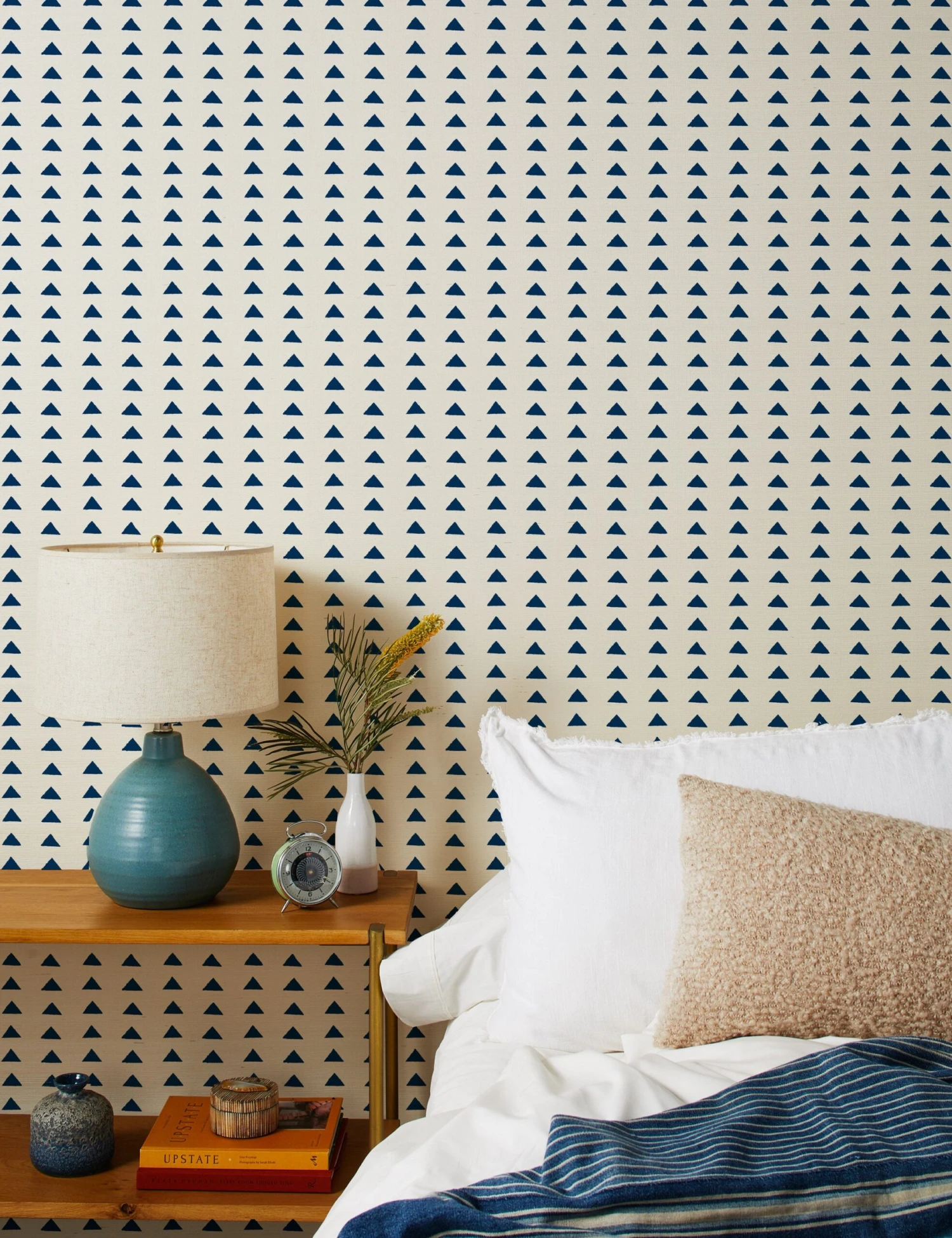 Triangles Grasscloth Wallpaper By Nathan Turner 4 Triangles Grasscloth Wallpaper By Nathan Turner - Image 2