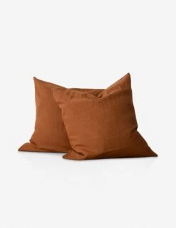 European Flax Linen Pillowcases (Set Of 2) By Cultiver 40 European Flax Linen Pillowcases (Set Of 2) By Cultiver -Lumo Living Store cultiver linen bedding cedar euro