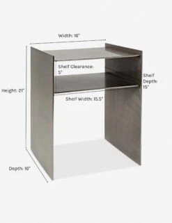 Denice Nightstand -Default Template 5 denice silver