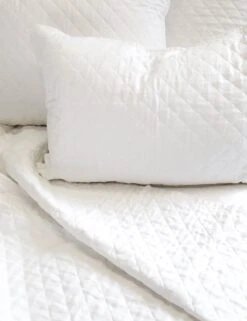 Hampton Quilted Pillow By Pom Pom At Home -Default Template 5 hampton white detail 1