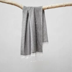 Mediterranean Guest Towel By Coyuchi -Lumo Living Store mediterranean towel shadow hanging